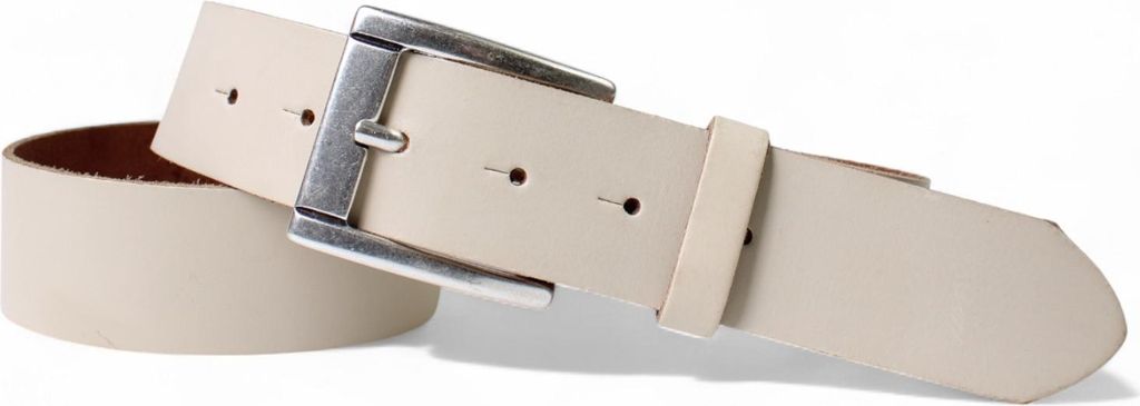 FRONHOFER Damen Ledergürtel 4 cm mit altsilbernen Gürtelschnalle, echt Leder