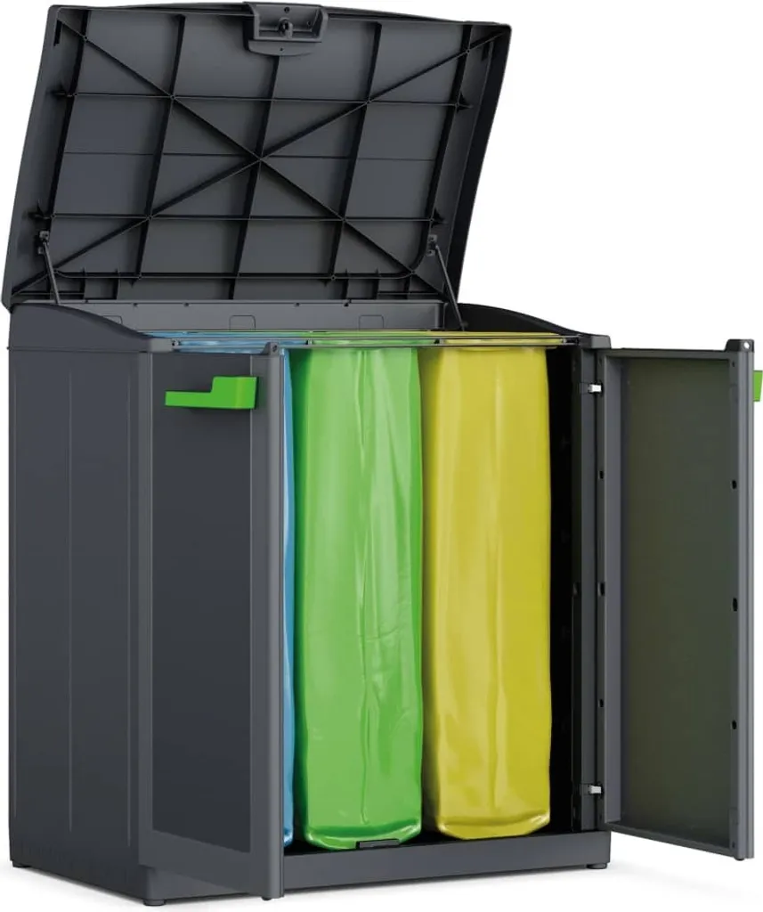Keter Moby 100 cm: Mobile Raccolta Differenziata per Esterni e Garage