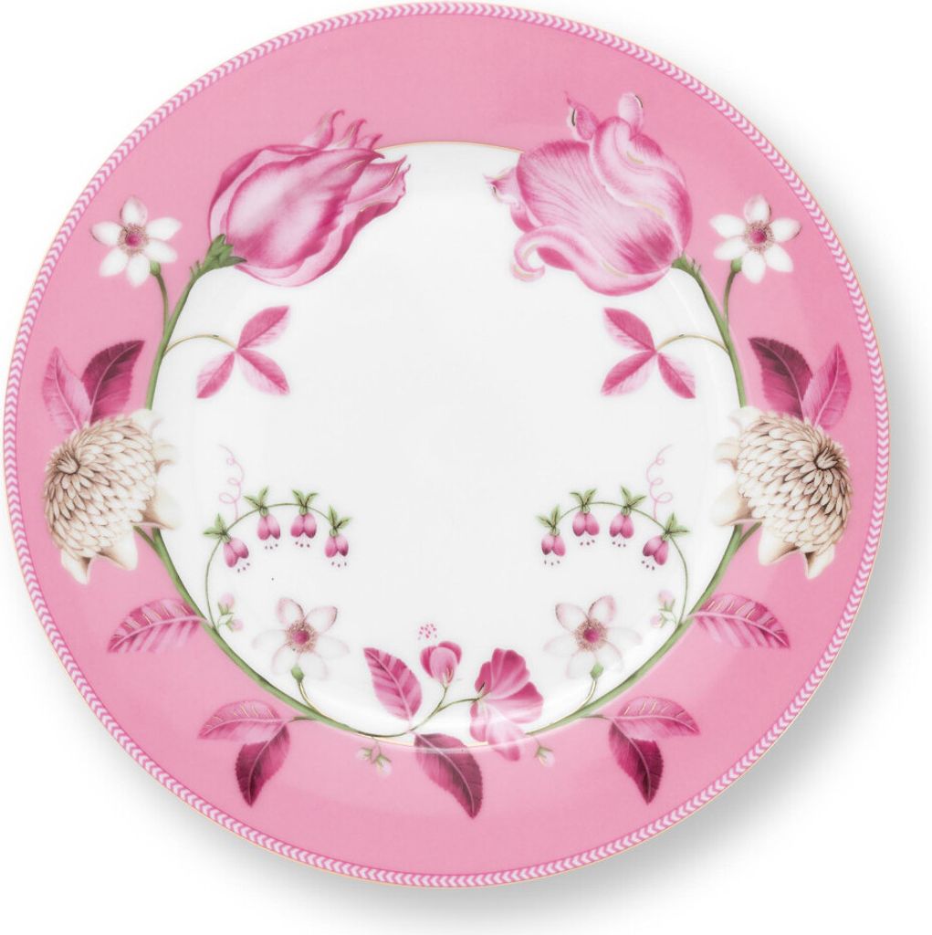 PIP STUDIO Jolie Tulip Pink Speiseteller 23cm Produktbild 