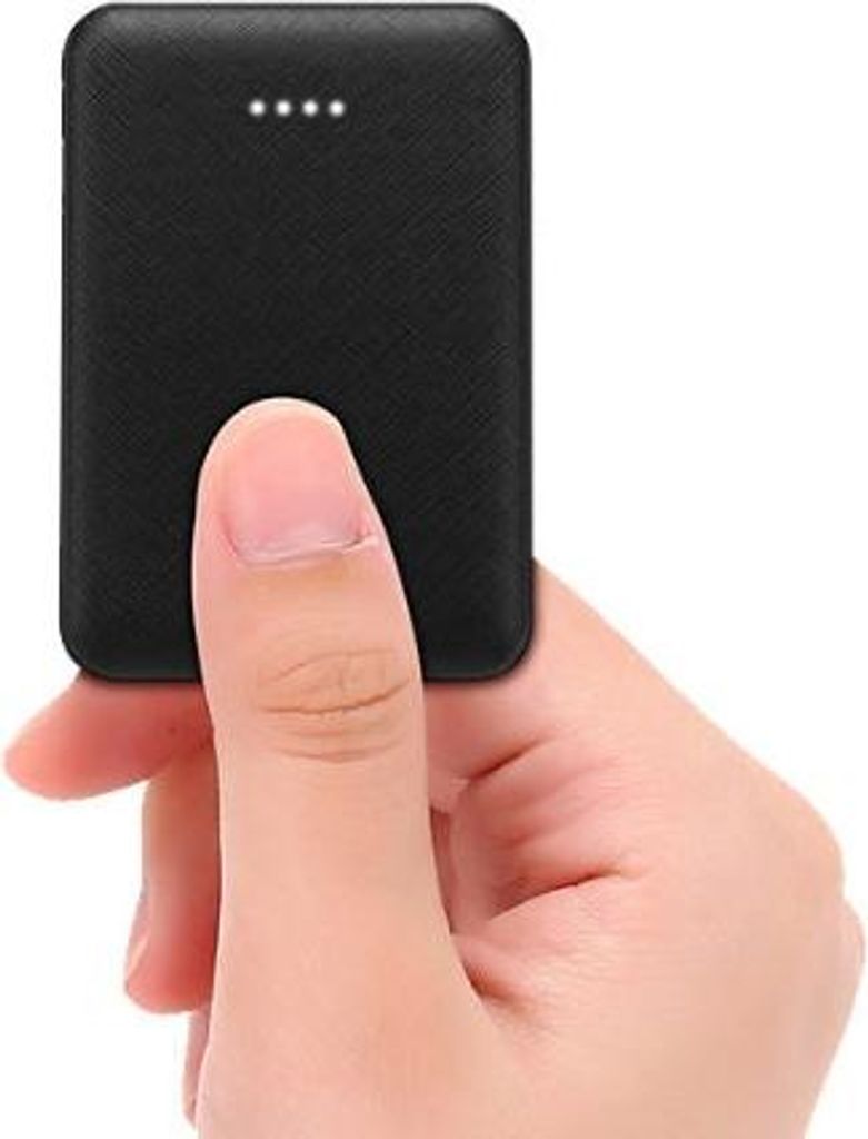 Ultradünne Powerbank 5000 mAh - Schwarz