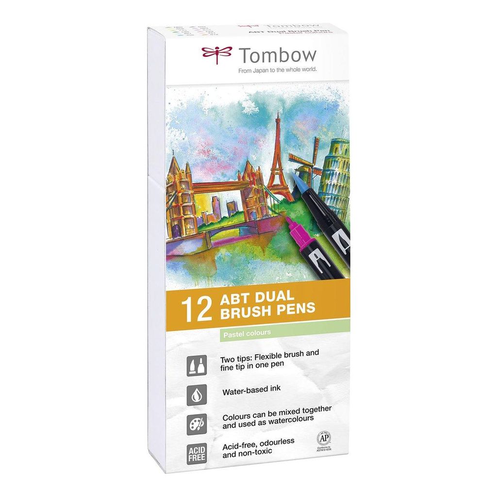 Tombow ABT-12P-2ABT Set 12 colori pastello Immagine del prodotto 