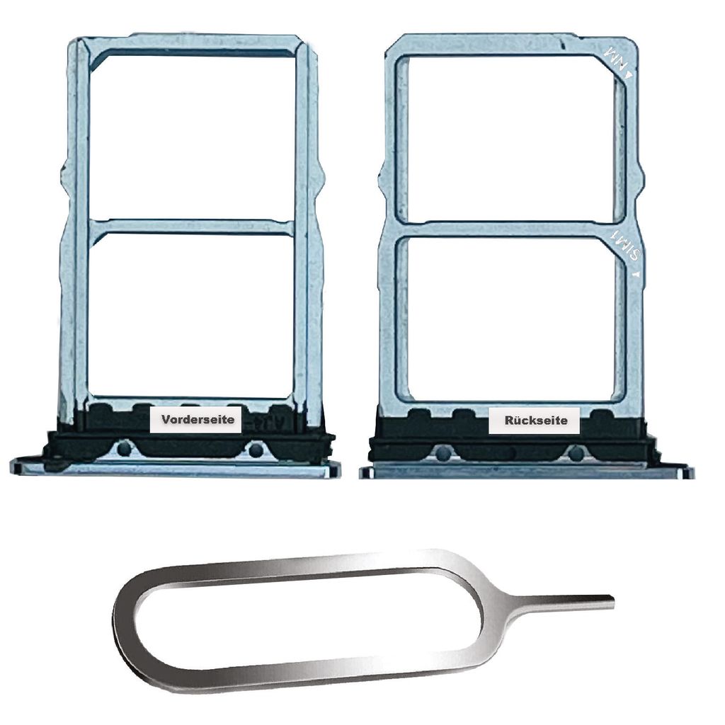 Huawei P30 Sim Karten Halter Tray Adapter Fach Stecker Slot + Nadel Dual Single Breathin Crystal