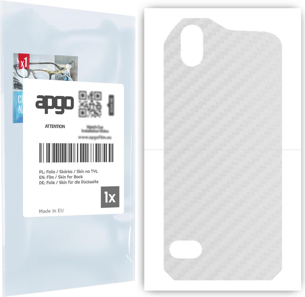 apgo Rückseite Schutzfolie für Cat S61 - Hinten Schutzfolie Carbon Transparent (durchsichtig), Rückseite Folie schützt vor Kratzern und Fingera...
