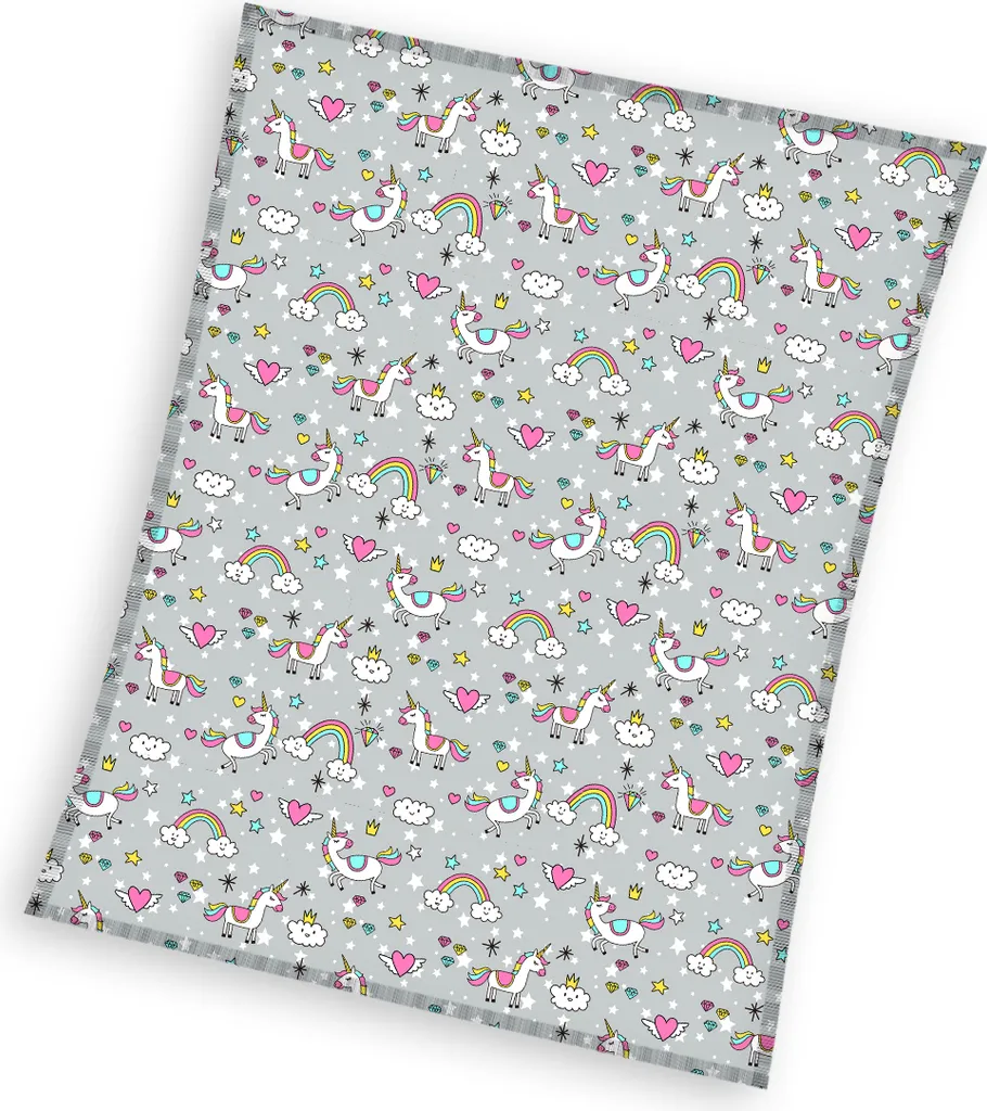 Smukee Pile-Plaid Unicorni 130 x 170 cm