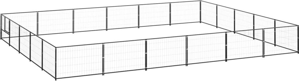 Hundezwinger Schwarz 30 m² Stahl , Sonstiges Hundezubehör Design 2024
