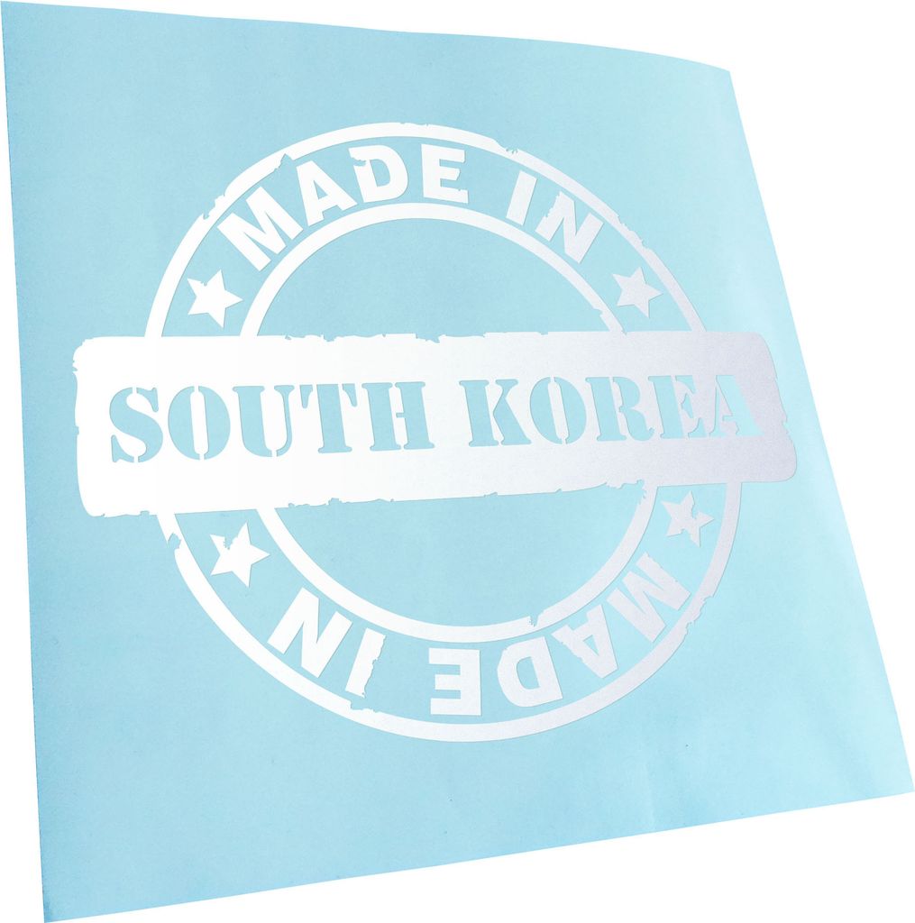 Kiwistar - Autoaufkleber - - South Korea Heckscheibenaufkleber - Aufkleber für Auto Kfz Fahrrad, LKW, Truck Mofa
