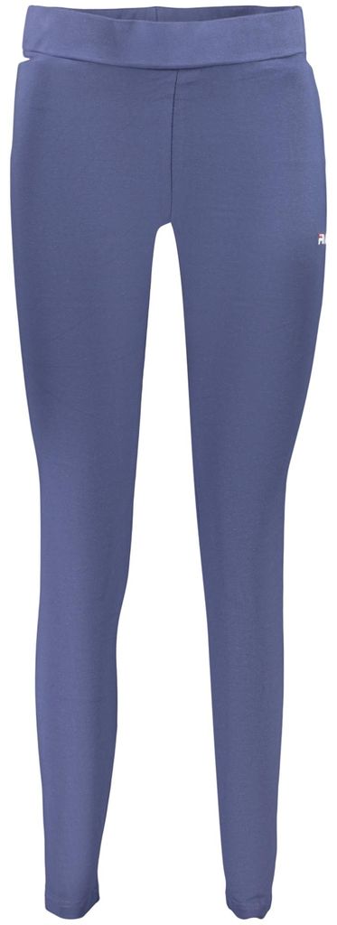 Damenleggings Blau mit Stickerei und Gummizug in der Taille