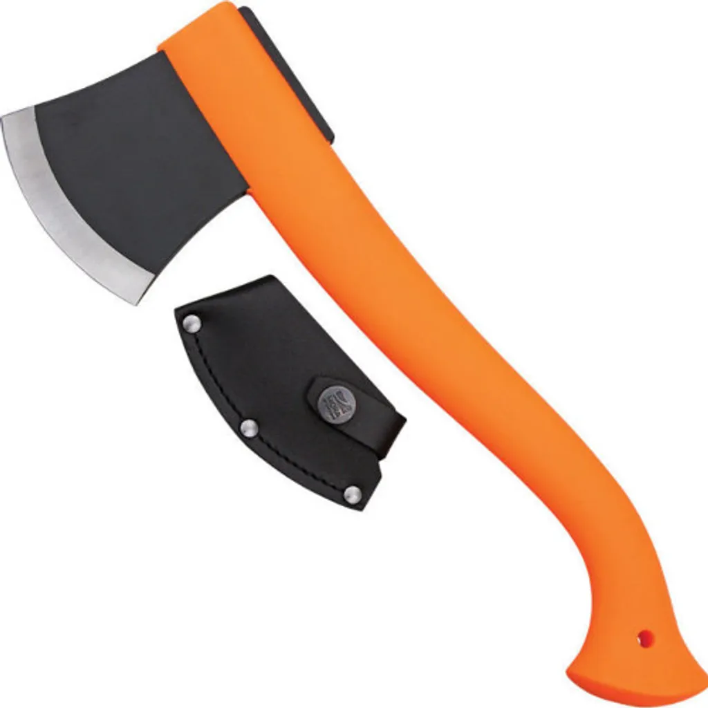 Hache MORAKNIV légère orange : ne perdez plus votre outil en forêt