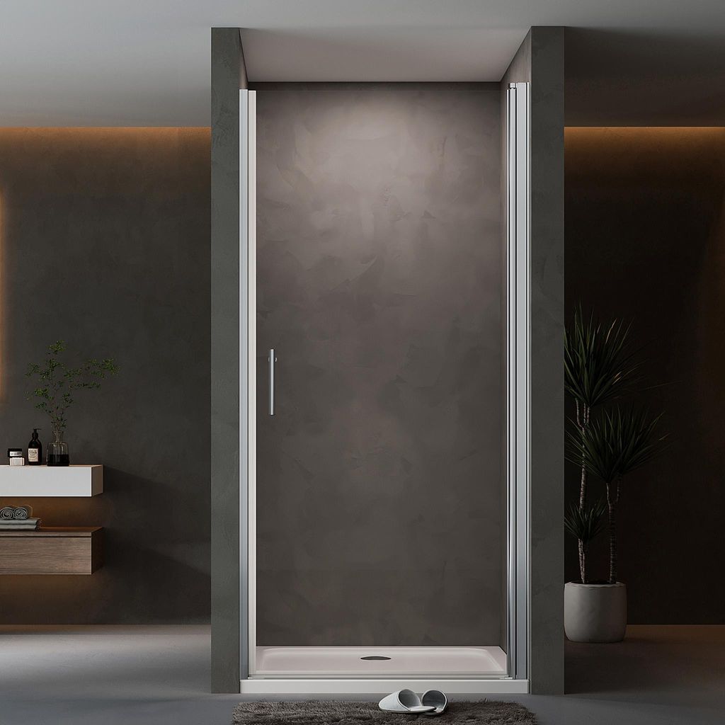 Nischentür 70x195cm Duschabtrennung Schwingtür Nishe Produktbild 
