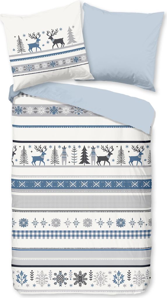Duvet cover Good Morning 200x200 + 2* 80x80 cm - Wintry print