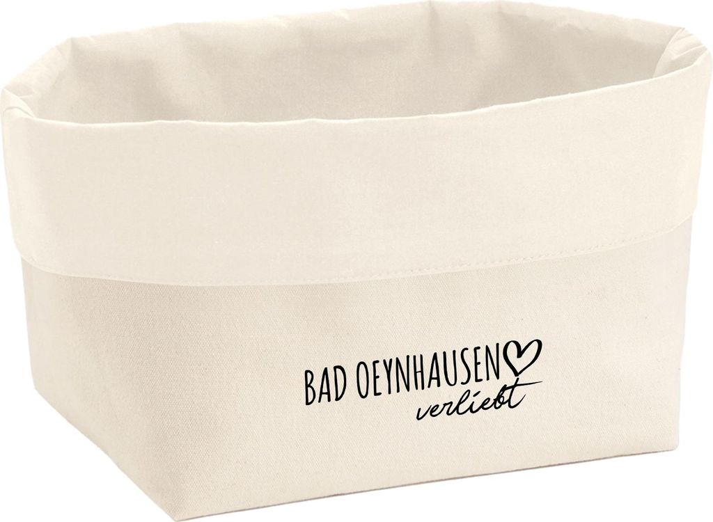 Huuraa Organizer Bad Oeynhausen verliebt 8 Liter Large Canvas Baumwolle Utensilo Geschenkidee