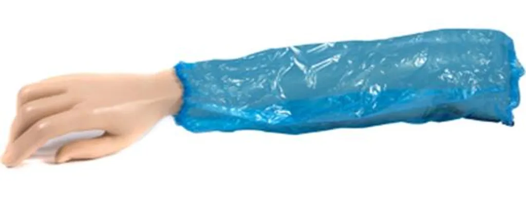 Manchons de protection Confort en LDPE bleu, carton de 2000 pièces
