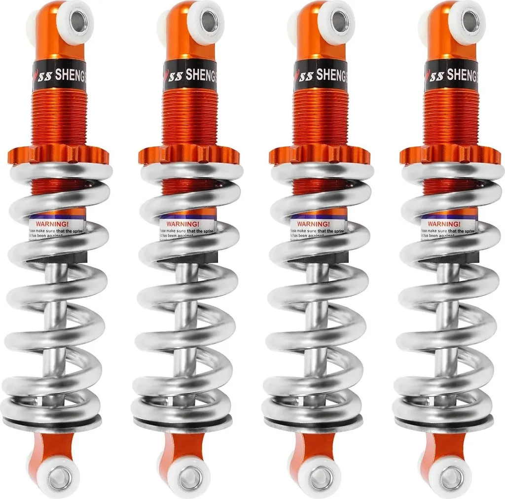 Amortisseurs arrière moto entraxe 190mm en aluminium lot de 4 pièces