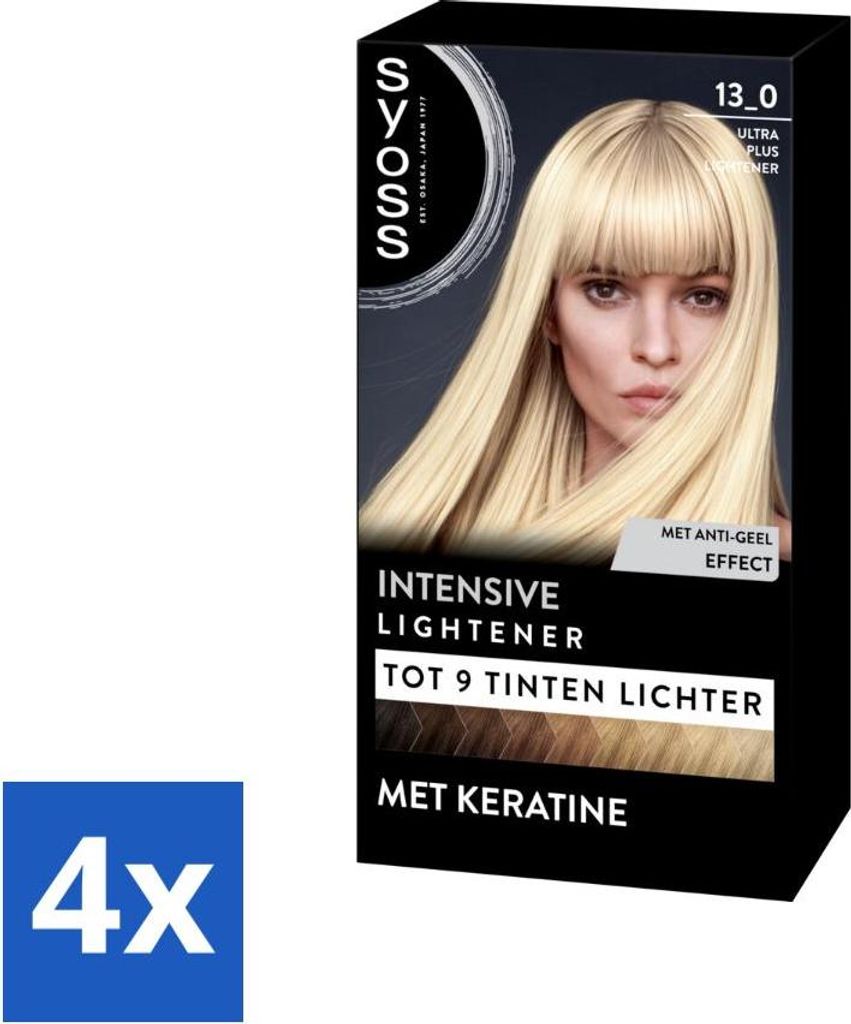 SYOSS – Coloration 13-0 Ultra Plus Lightener – Haarfärbemittel – Grauabdeckung – Reduziert Haarbruch – Maximale Aufhellung - Vorteilspac...