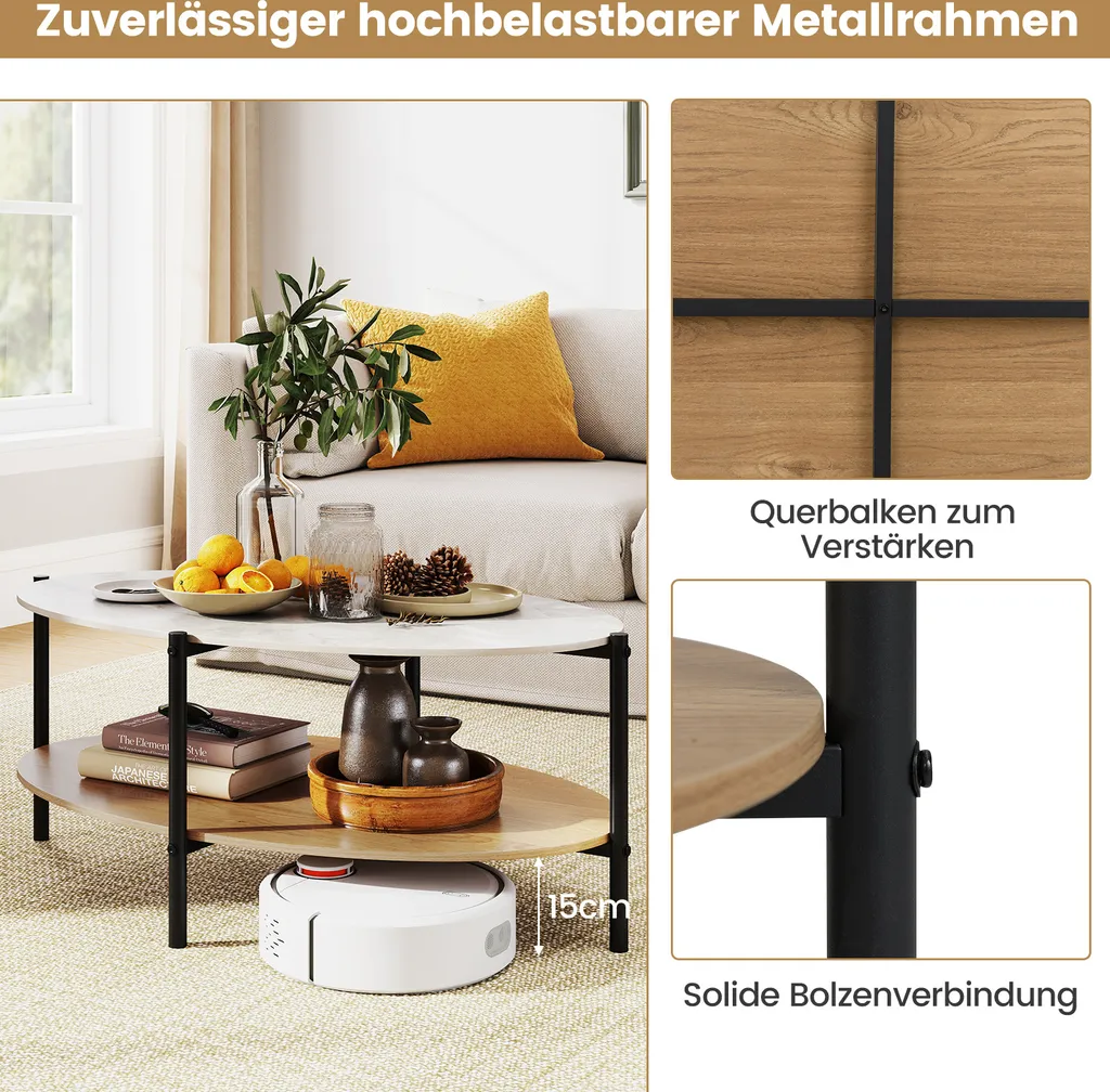 Table basse console pour entrée étroite et salon décoratif en marbre - 8