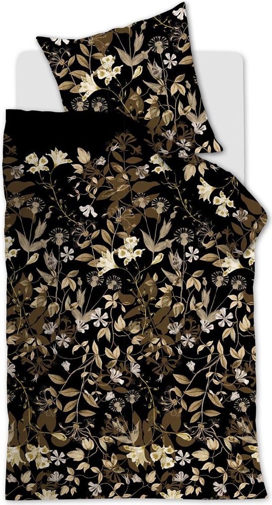 Beddinghouse Mako-Satin-Bettwäsche-Garnitur Serpentine Farbe Brown Größe 155x220