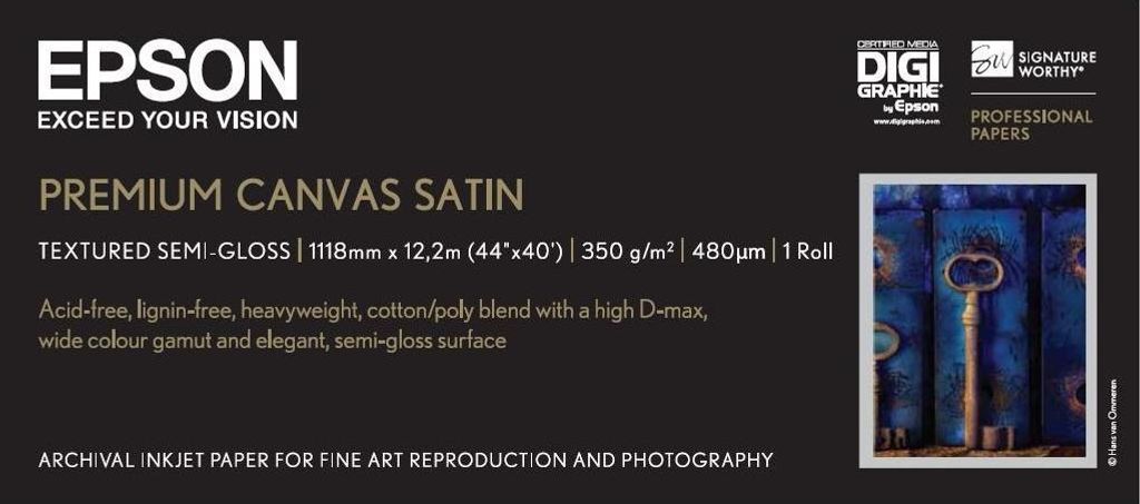 Epson Premium Canvas Satin carta fotografica Satinata Immagine del prodotto 