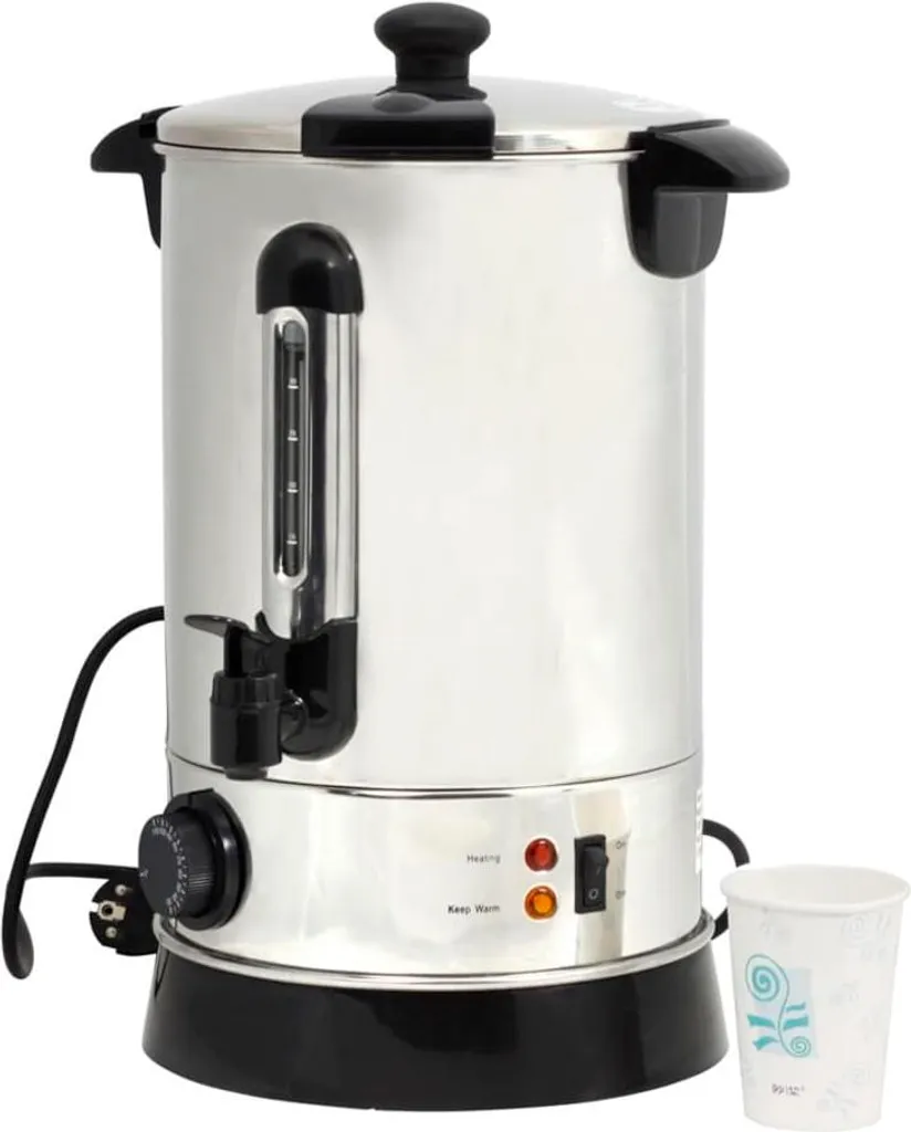 Distributeur de boissons chaudes 6,8 L cuve inox pour vin et chocolat
