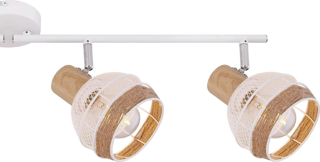 Globo Lighting Projecteur de plafond en métal blanc avec 4 douilles E27