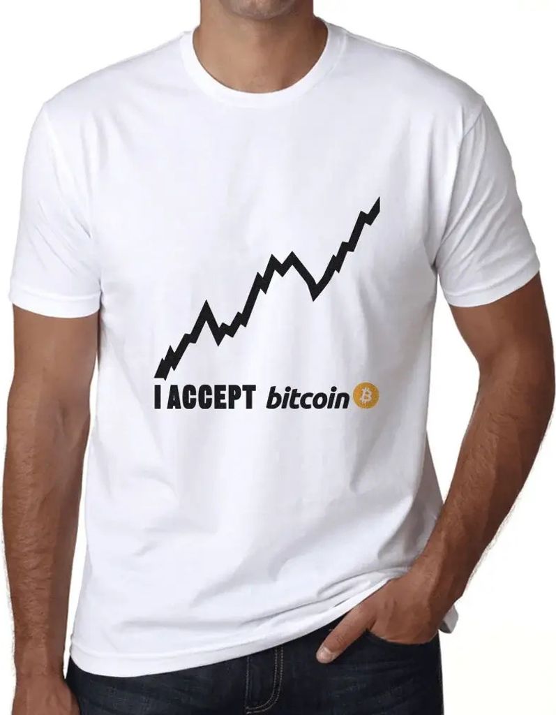 Herren Grafik T-Shirt Ich akzeptiere bitcoin Millionär btc hodl krypto – I Accept Bitcoin Millionaire Btc Hodl Crypto – Öko-Verantwortlich Vi...