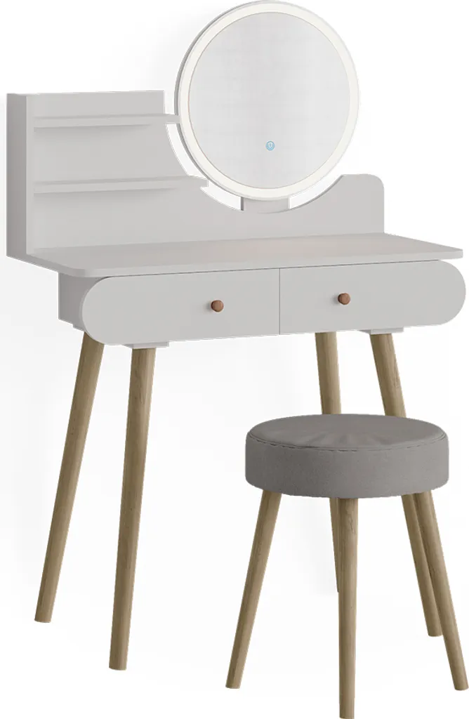 Réussir son Maquillage avec la Coiffeuse LED Vicco Edda 80cm et Siège