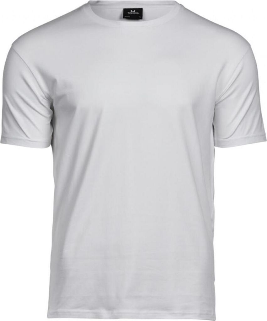 Tee Jays 400 | Stretch T-Shirt für Herren - Slim fit - Farbe: White - Größe: 3XL