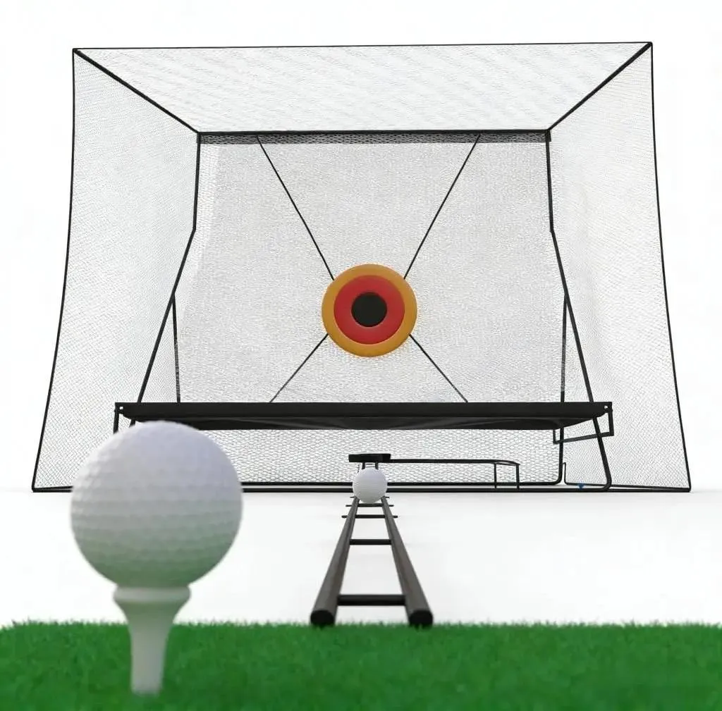 Filet de golf anti-rebond avec cible : progressez sans perdre vos balles