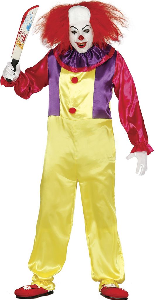 Clown Halloween Horror Colorato Spaventoso Divertimento Immagine del prodotto 