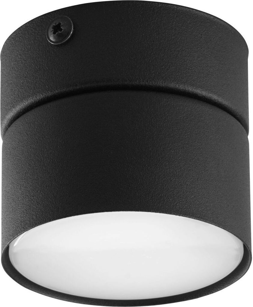 Deckenspot Schwarz Ø 8 cm klein schmal GX53 Metall Deckenlampe Wohnzimmer Flur Küche