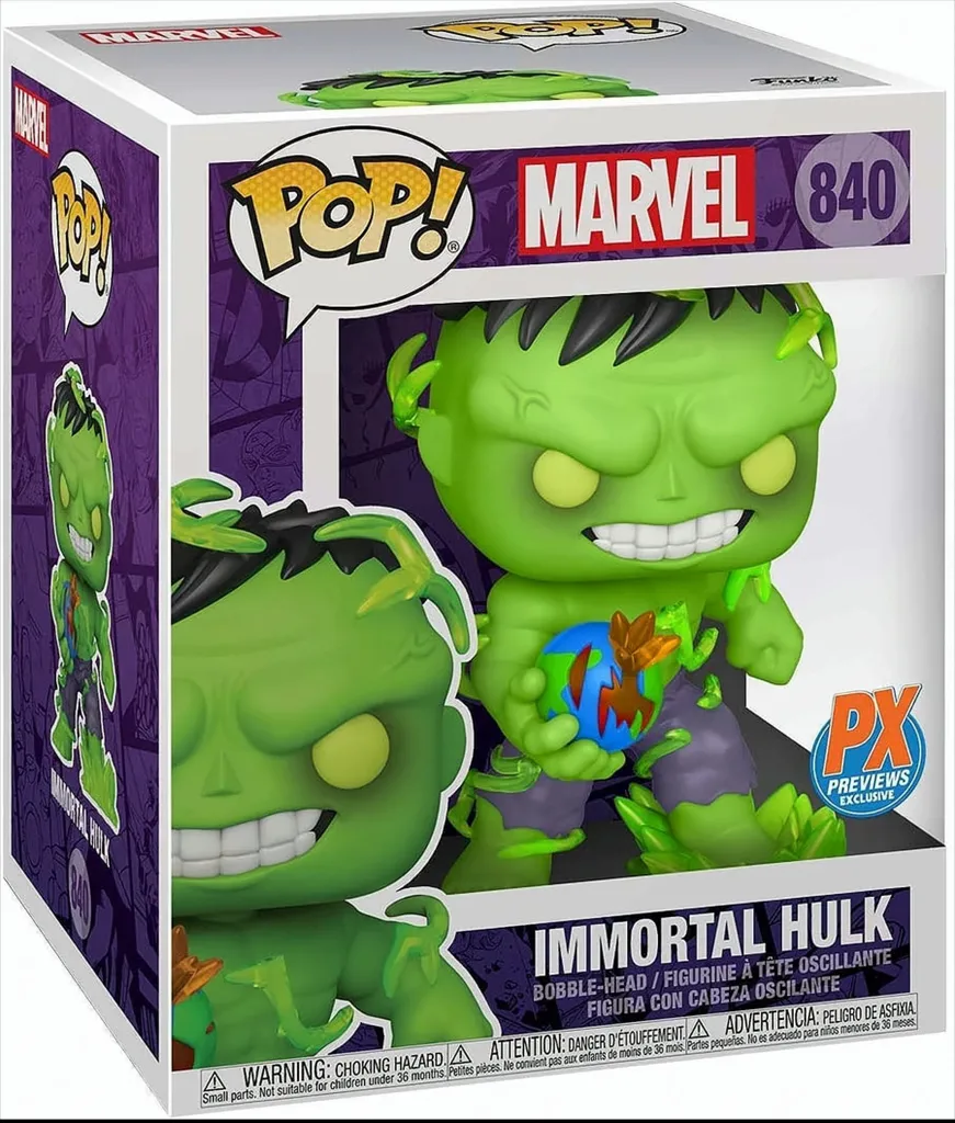 Funko Pop Immortal Hulk 840 Marvel Figurine Spéciale Édition 9cm