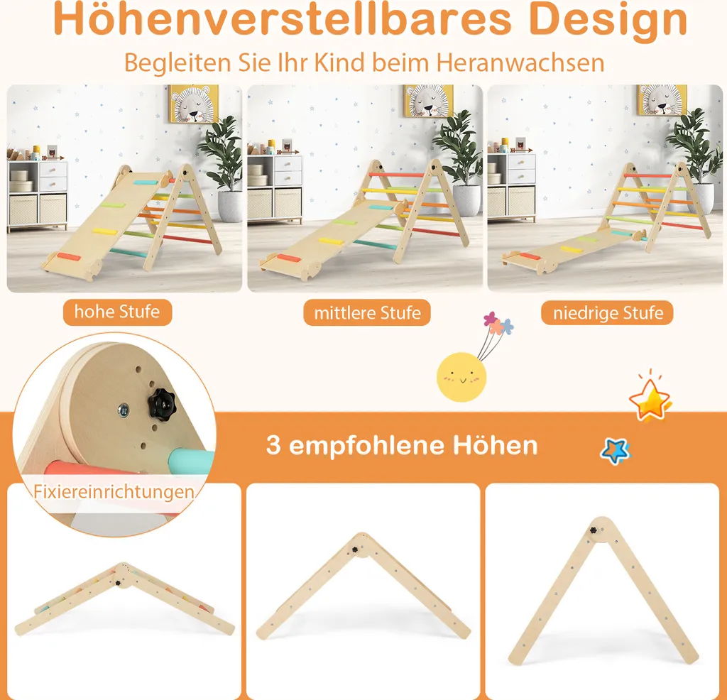 Structure d'escalade intérieure enfant pour activité physique et jeu - 4