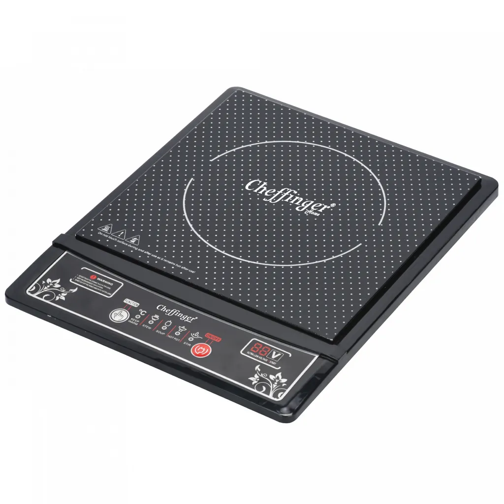 Réchaud induction 2000W pour camping et studio - Plaque Cheffinger fine
