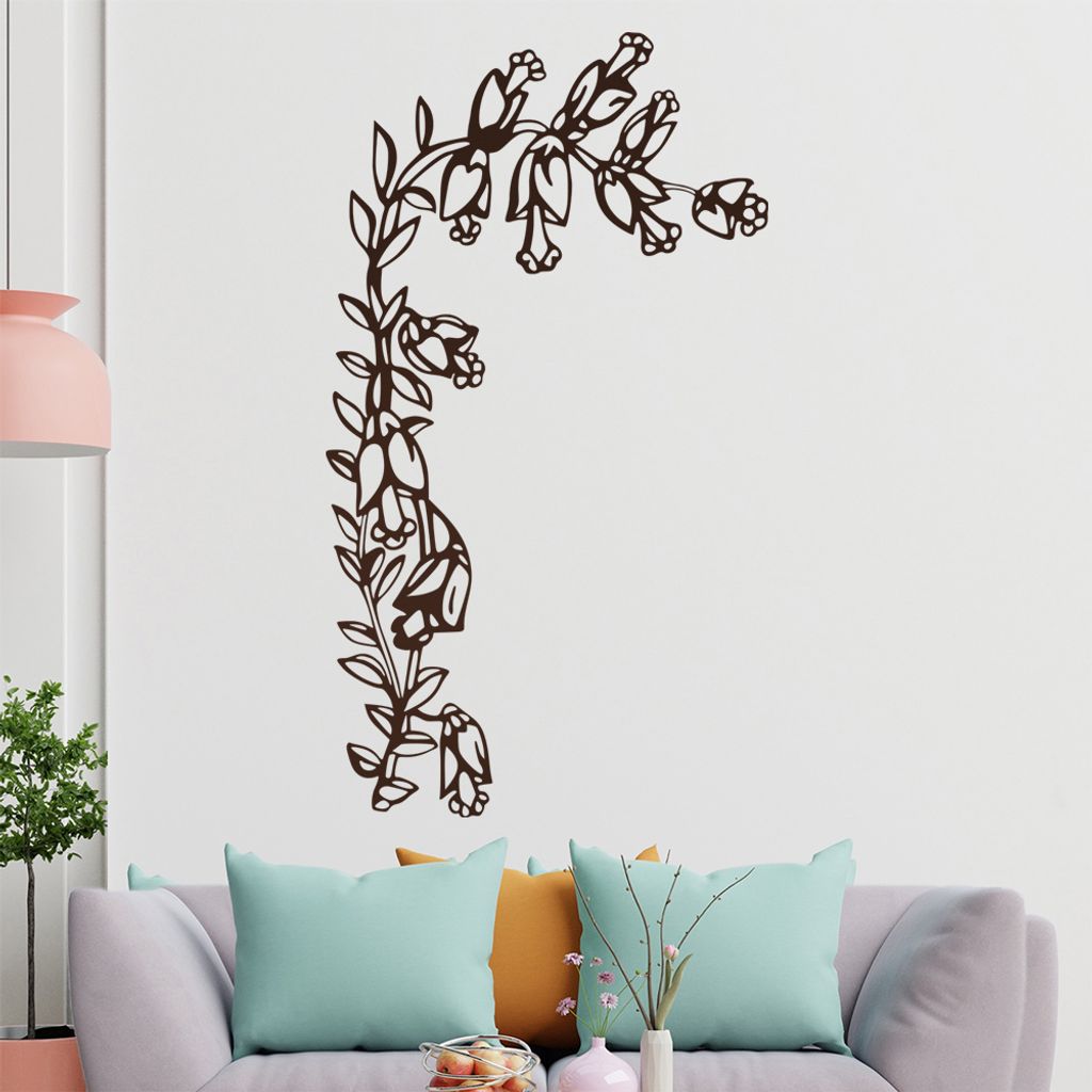 Große Blüten Wandtattoo in 6 Größen - Wandaufkleber Wall Sticker - Dekoration, Küche, Wohnzimmer, Schlafzimmer, Badezimmer