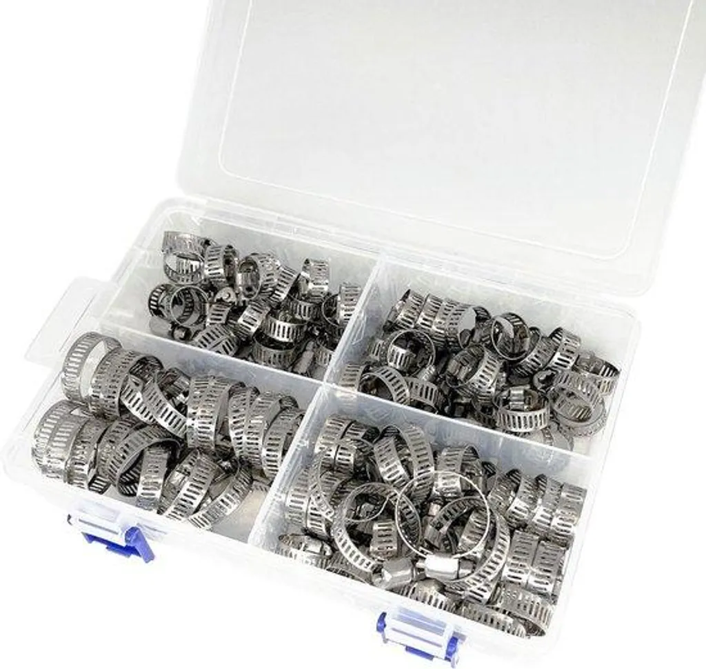 Collier de serrage inox 304 anti-corrosion, plage de réglage 6-38 mm