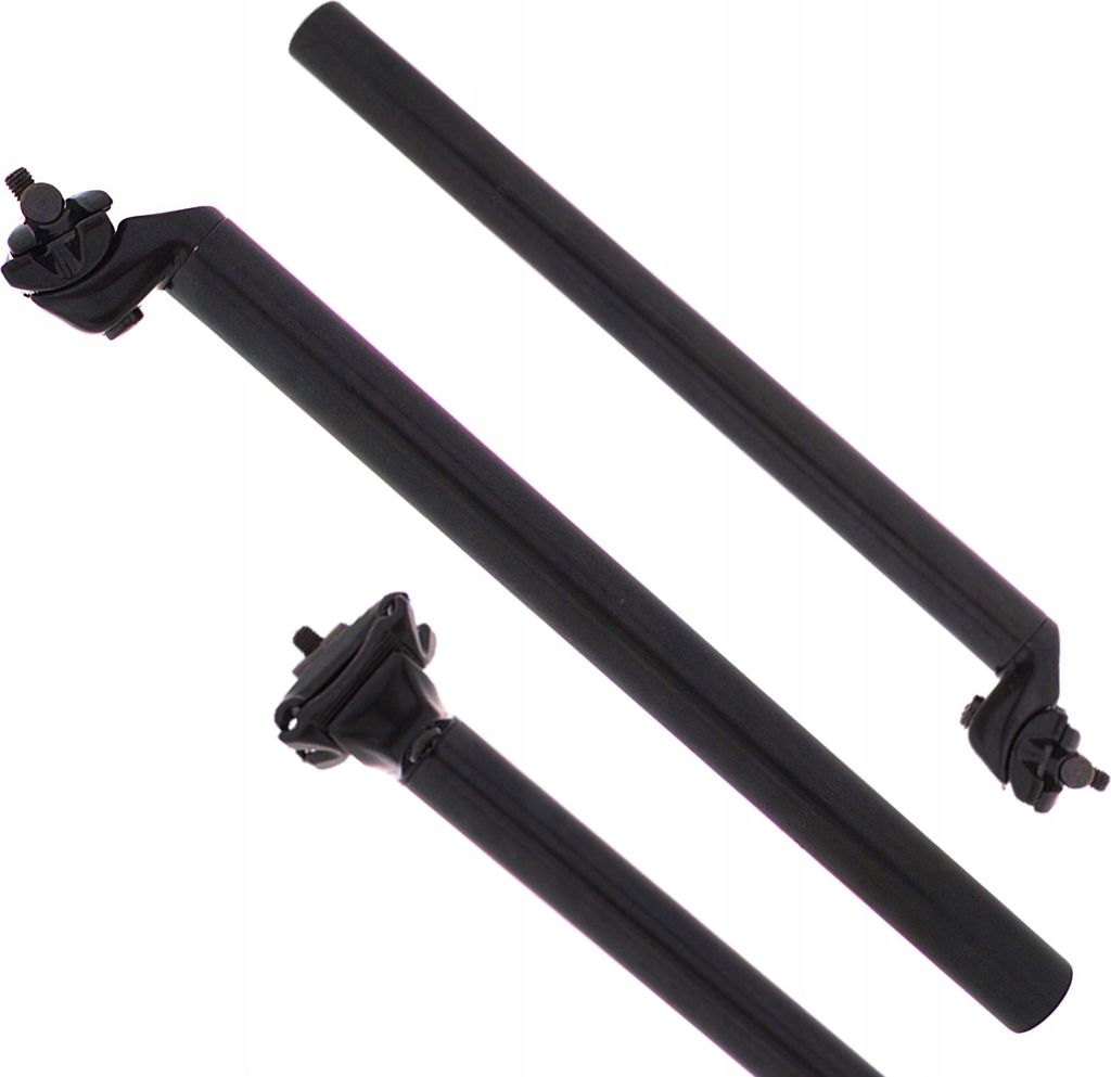 27,2 mm Sattelstütze schwarz mit Lenker
