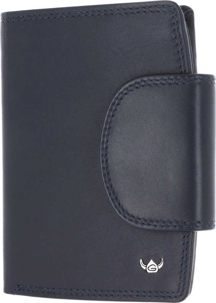 Golden Head Polo 1439 Portafoglio Pelle RFID Marineblau Blu Scuro