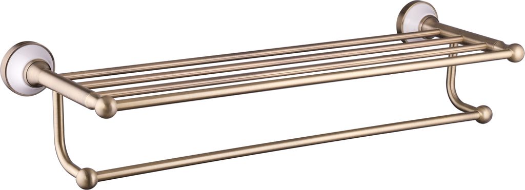 PaulGurkes Handtuchhalter Nostalgie Badablage Retro Kleiderstange Bad-Ablage Bronze