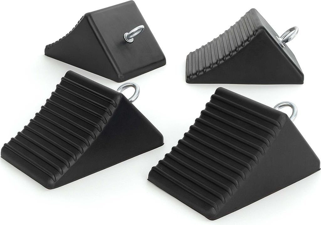 Set di 4 cunei per ruote Wiltec 205 x 125 x 100 mm in Immagine del prodotto 