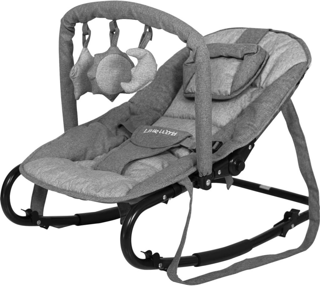 Little World Babywippe Starwing Dunkelgrau Produktbild 