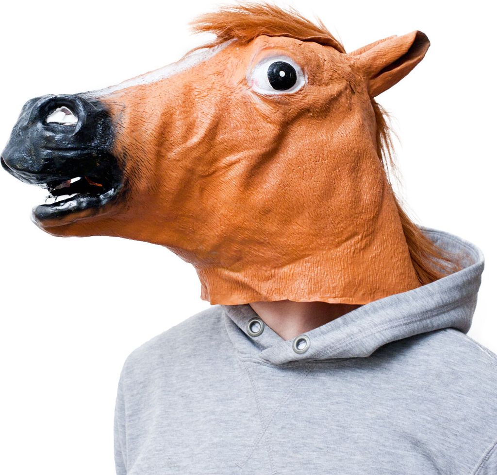 Masque de cheval pour carnaval et Halloween Image du produit 