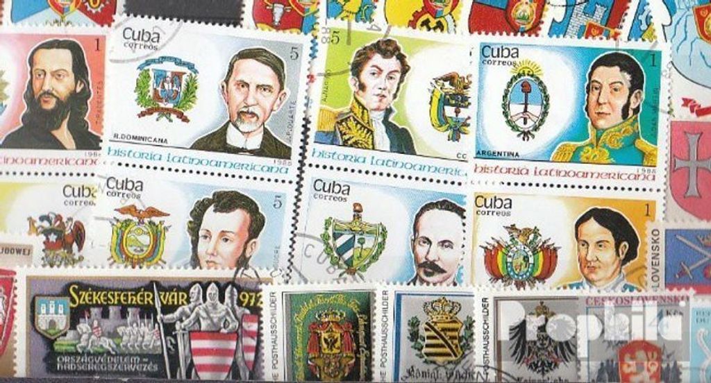 Briefmarken Motive 50 verschiedene Wappen Marken