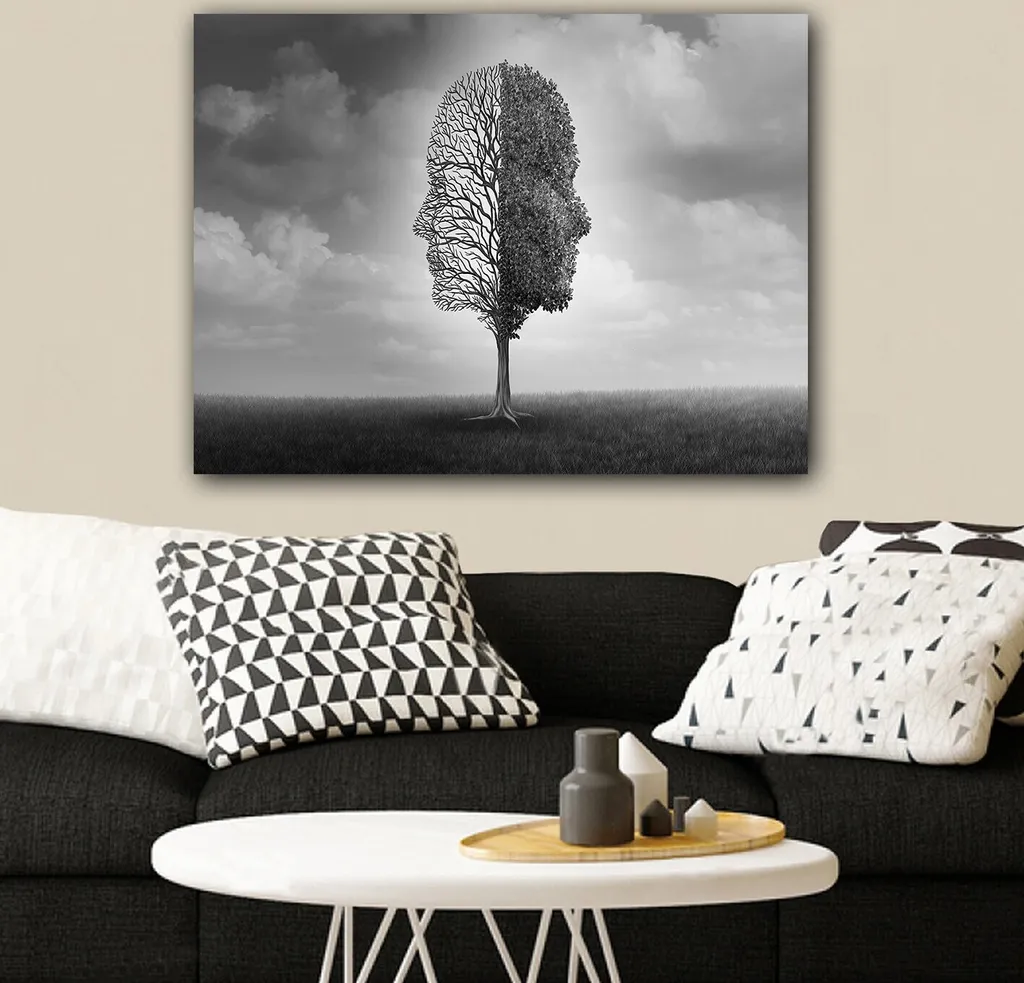 Tableau Décoratif Multicolore en Toile Canvas 70x100 cm pour le Salon