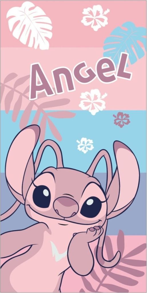 Disney Lilo und Stitch Pink Badetuch, Strandtuch 70x140cm Produktbild 