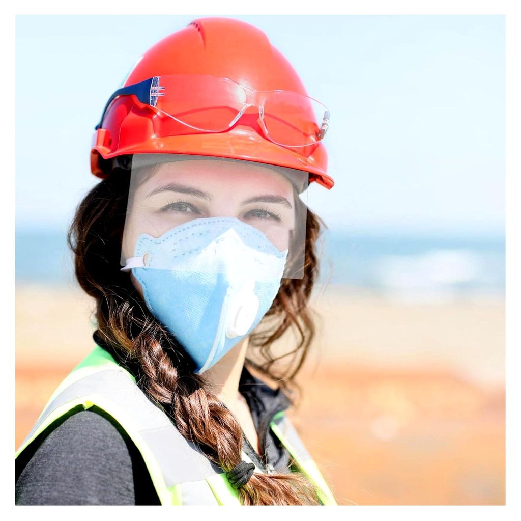Ersatzlinsenglas für Sandstrahlhauben mit effizientem Schutz für Schleifarbeiten, leichtes Design, 2 Stück, Staubschutz für Sandstrahlhelm