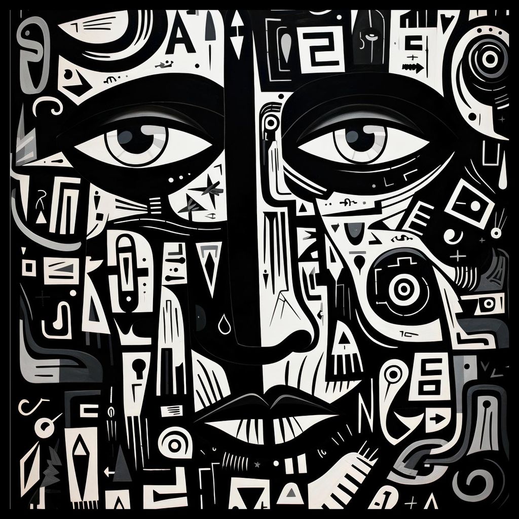 Plakat 50x50cm Gedankenlabyrinth