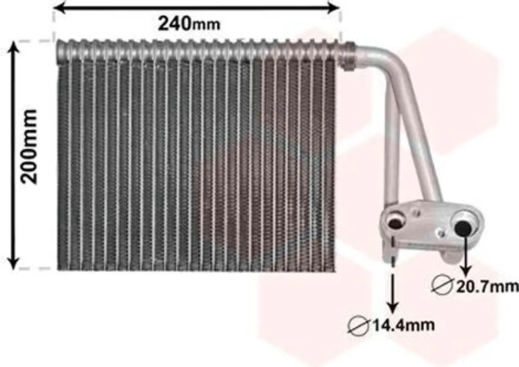Évaporateur VAN WEZEL pour RENAULT Trafic II et NISSAN Primastar