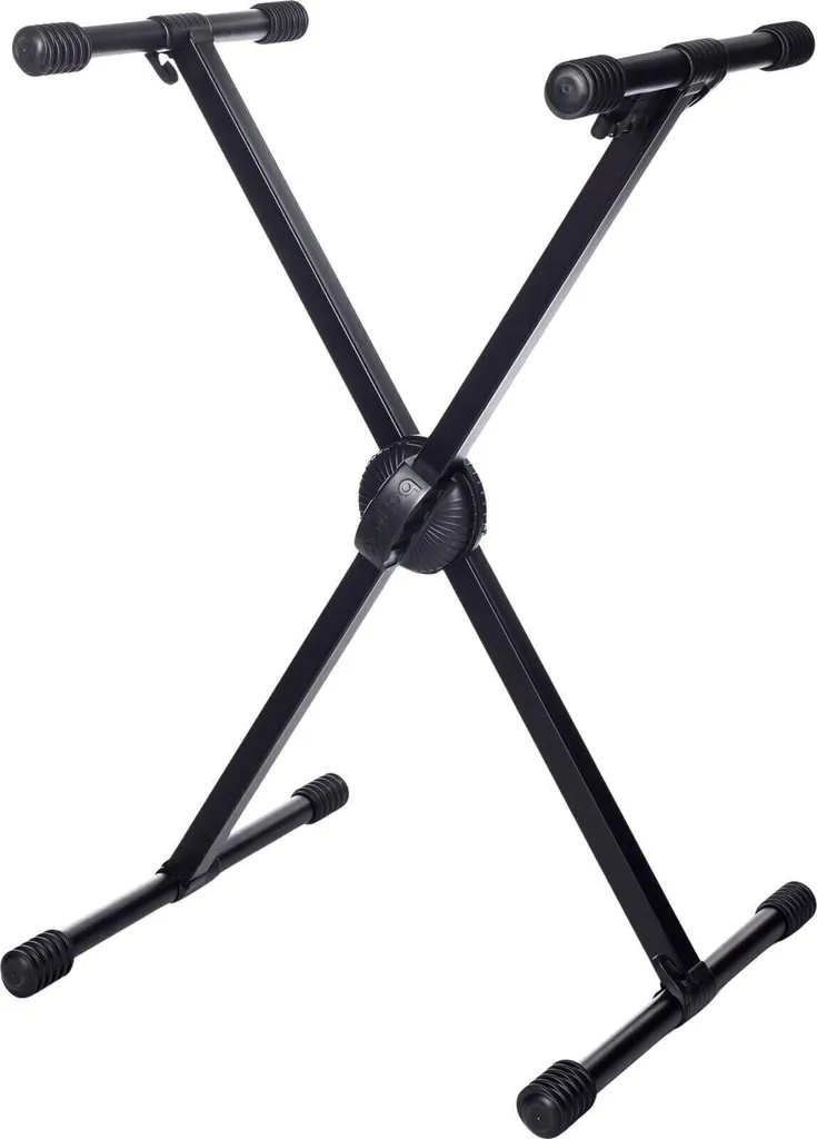 Bespeco KS12 Stand clavier pliable noir : fini les vibrations et l'instabilité