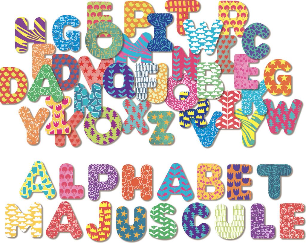 Vilac Holzmagnete großes Alphabet 56St.