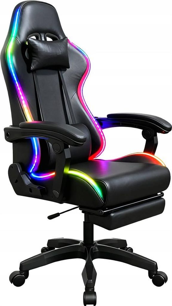 Fotel gamingowy COYOTE LED, ergonomiczny fotel biurowy, Zdjęcie produktu 