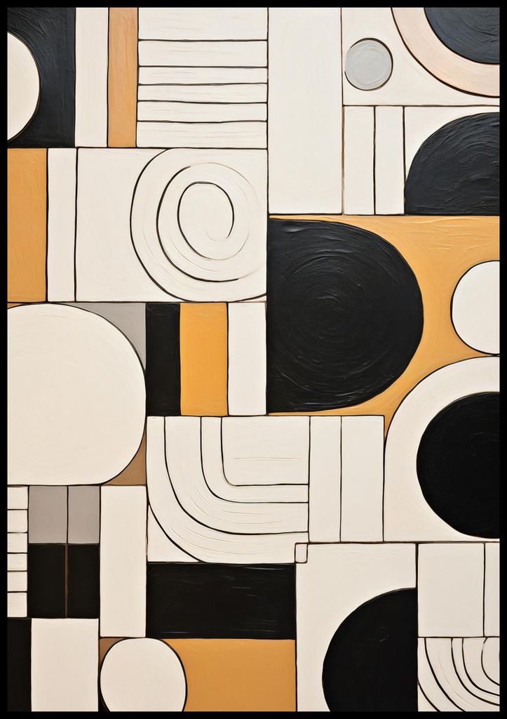 Plakat 70x100cm Kontrast-Collage